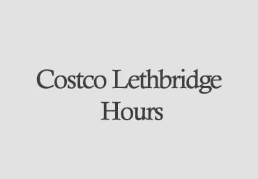 costco hours lethbridge