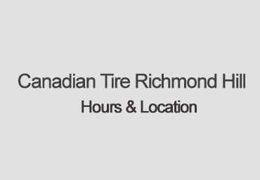 canadian tire richmond hill