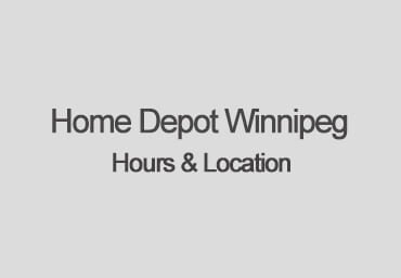 home depot hours winnipeg