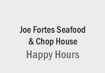 Joe Fortes happy hours